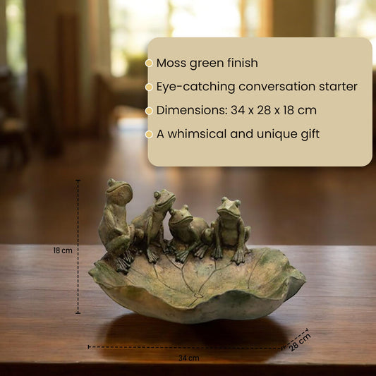 Frogs on a Lily Bowl