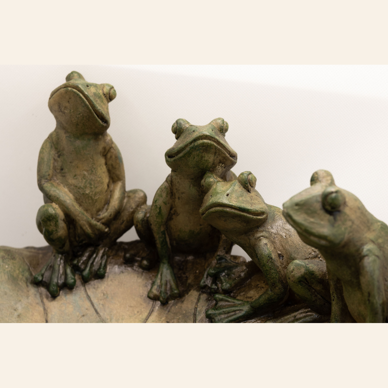 Frogs on a Lily Bowl