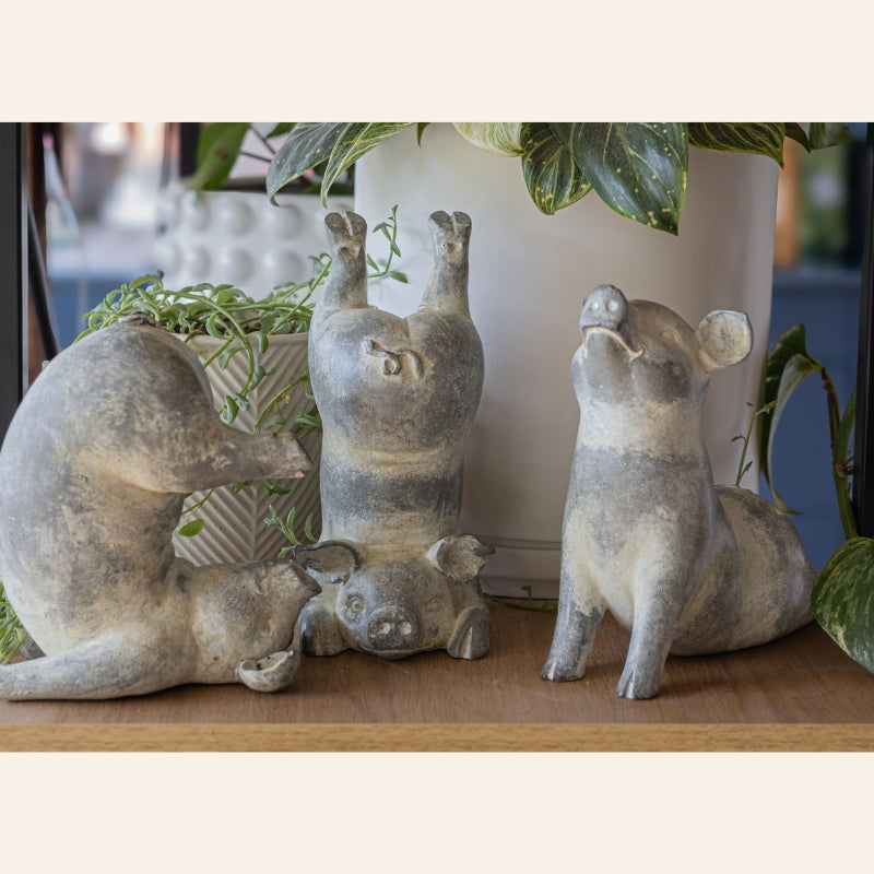 The Three Little Yogis | Set of 3 Yoga Pig Ornaments